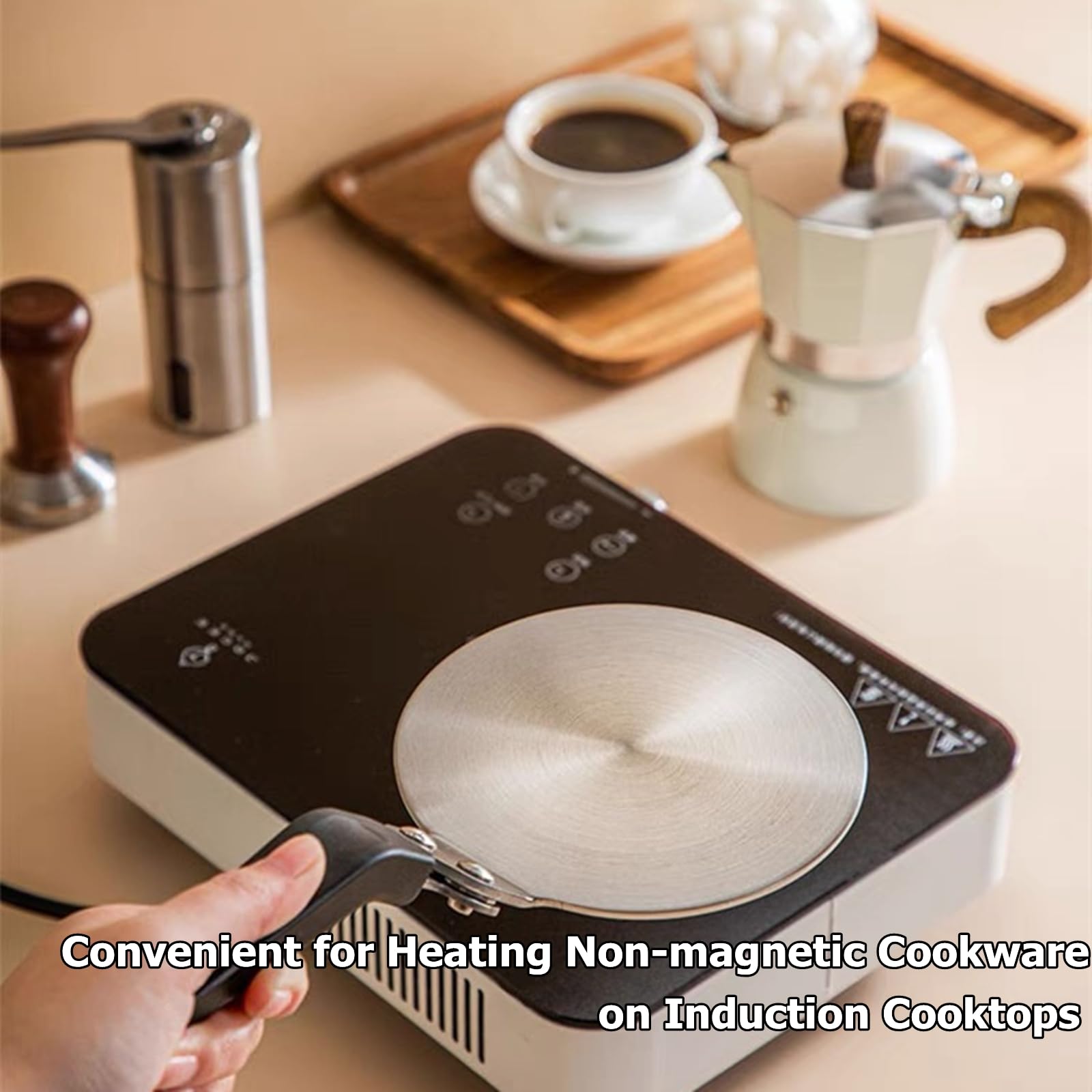 Gocoffun diffuser plate is dishwasher-safe and easy to wipe after use