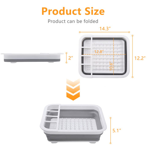 Goderewild collapsible rack folded compactly to save under-sink storage.