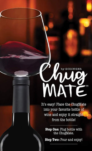 Godinger ChugMate 16oz bottle topper for wine or beverages.