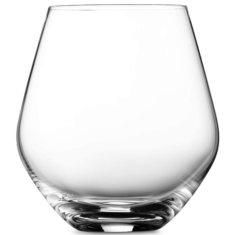Godinger dishwasher-safe stemless wine glasses for easy cleaning after gatherings.