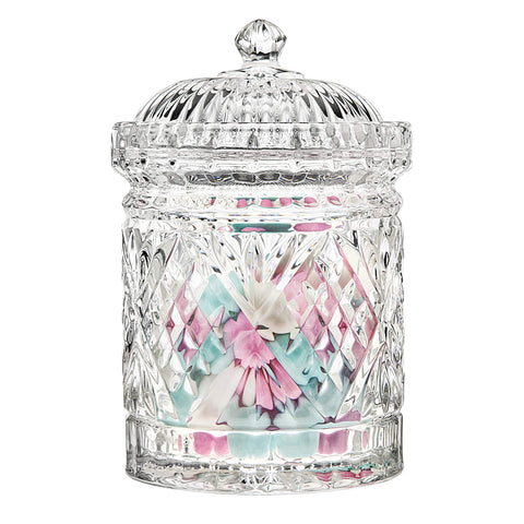 Godinger Dublin crystal biscuit barrel for cookies or candies with timeless elegance.