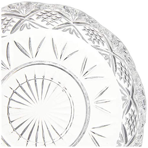 Godinger Dublin crystal showcases diamond and wedge cuts for table sparkle.