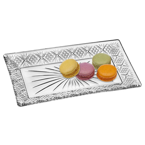 Godinger Dublin crystal tray appetizers setup for refined entertaining