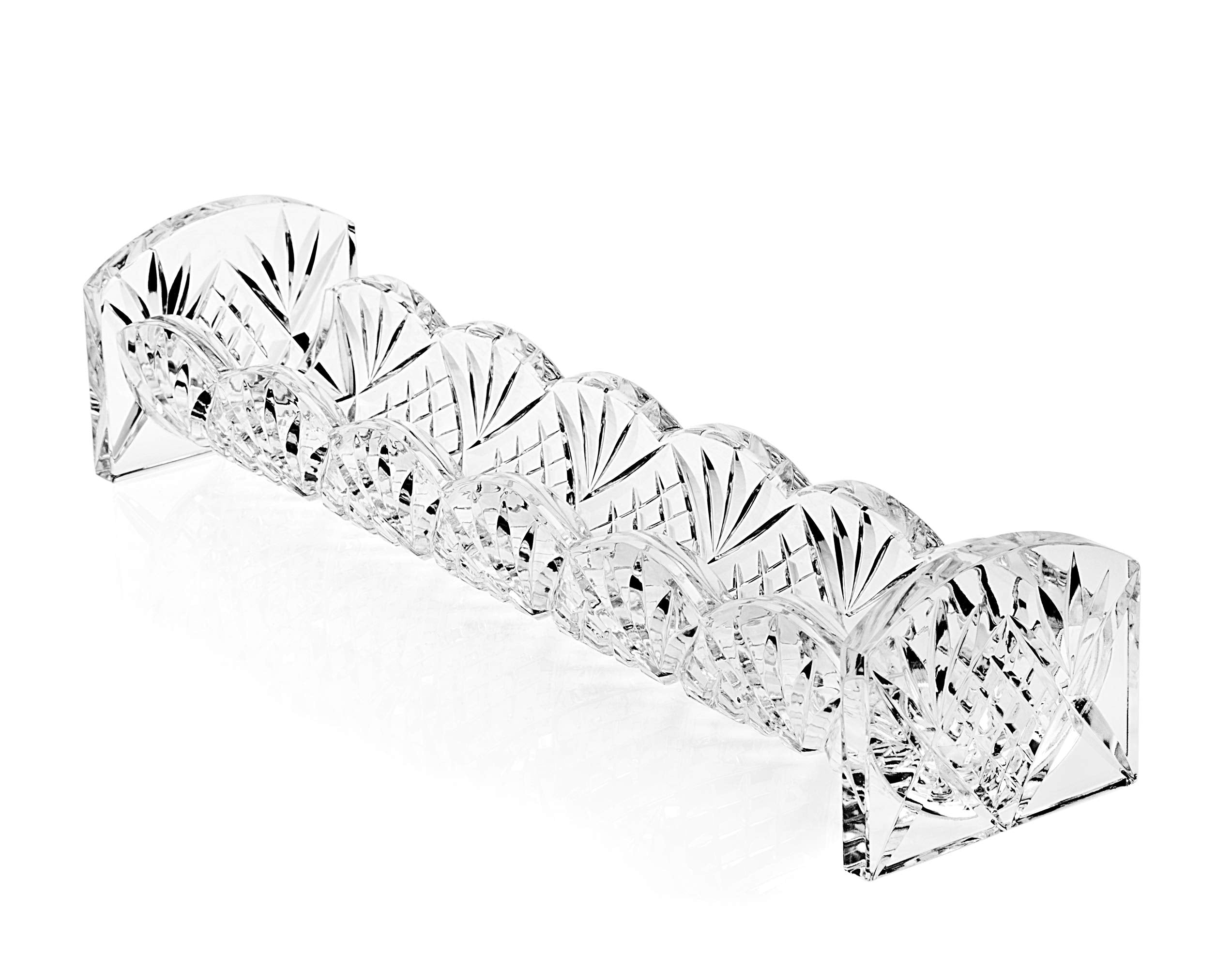 Godinger Dublin crystal snack dish for festive gatherings and stylish buffets.