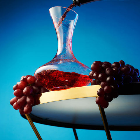 Godinger hand-blown wine decanter showcases crystal craftsmanship