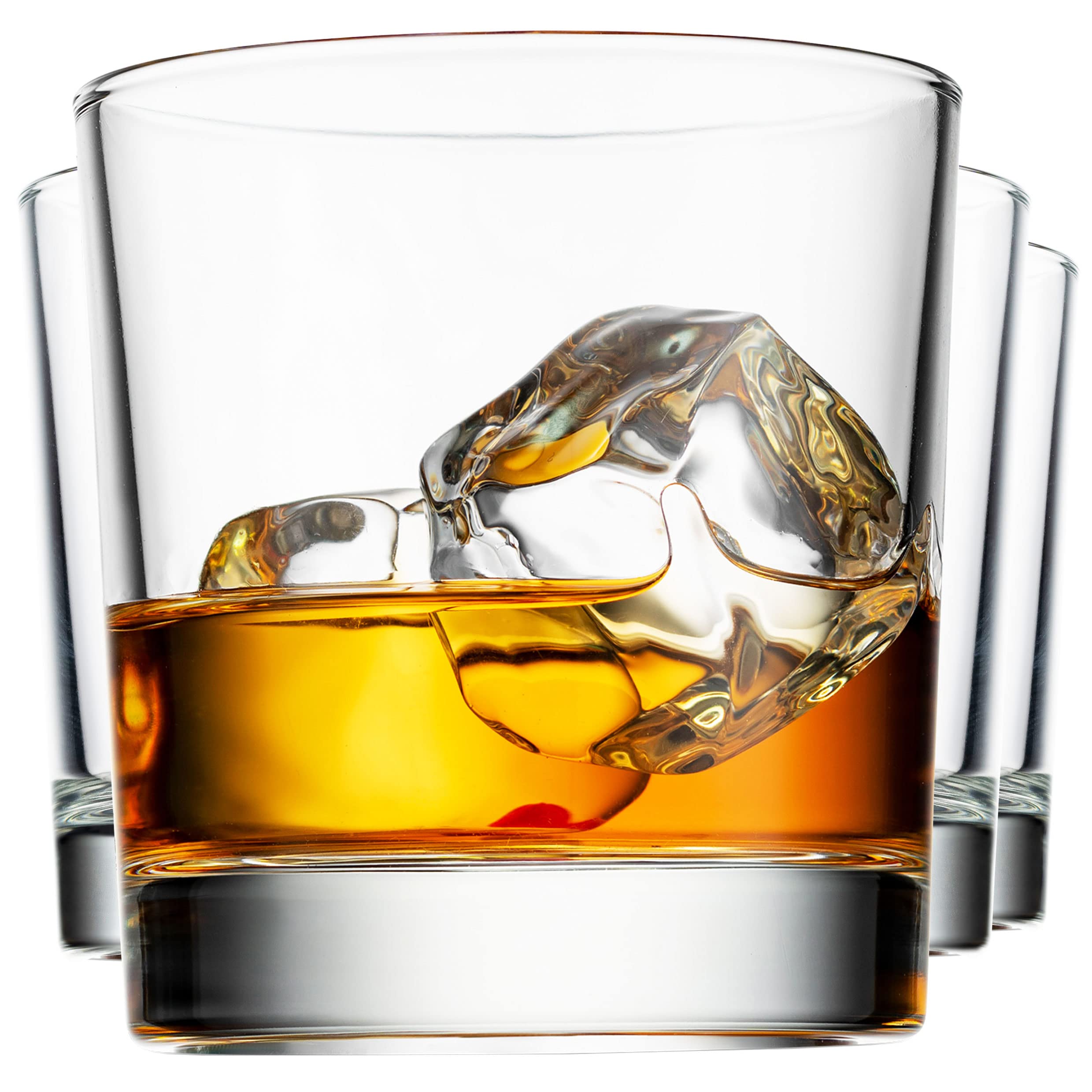 Godinger old fashioned whiskey glasses set of four with Italian craft for refined sipping