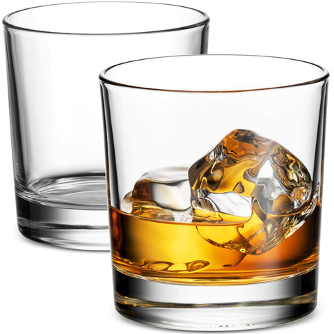 Godinger set includes four glasses with sturdy bases for everyday use