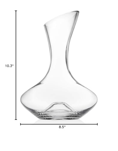 Godinger wine decanter in use beside glasses for an elegant tasting moment