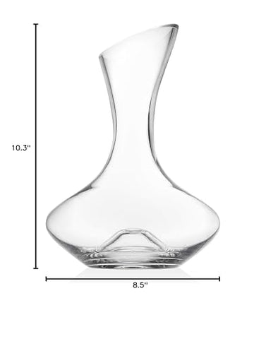 Godinger wine decanter in use beside glasses for an elegant tasting moment
