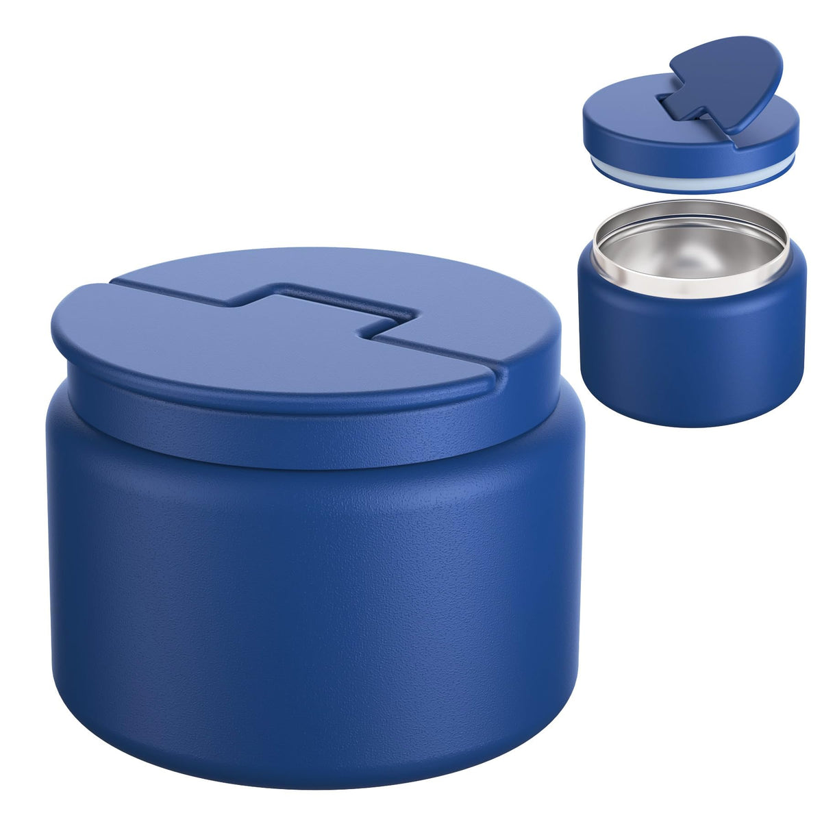 Godobo soup thermo with twist-free lid, kid-friendly to open on the go.