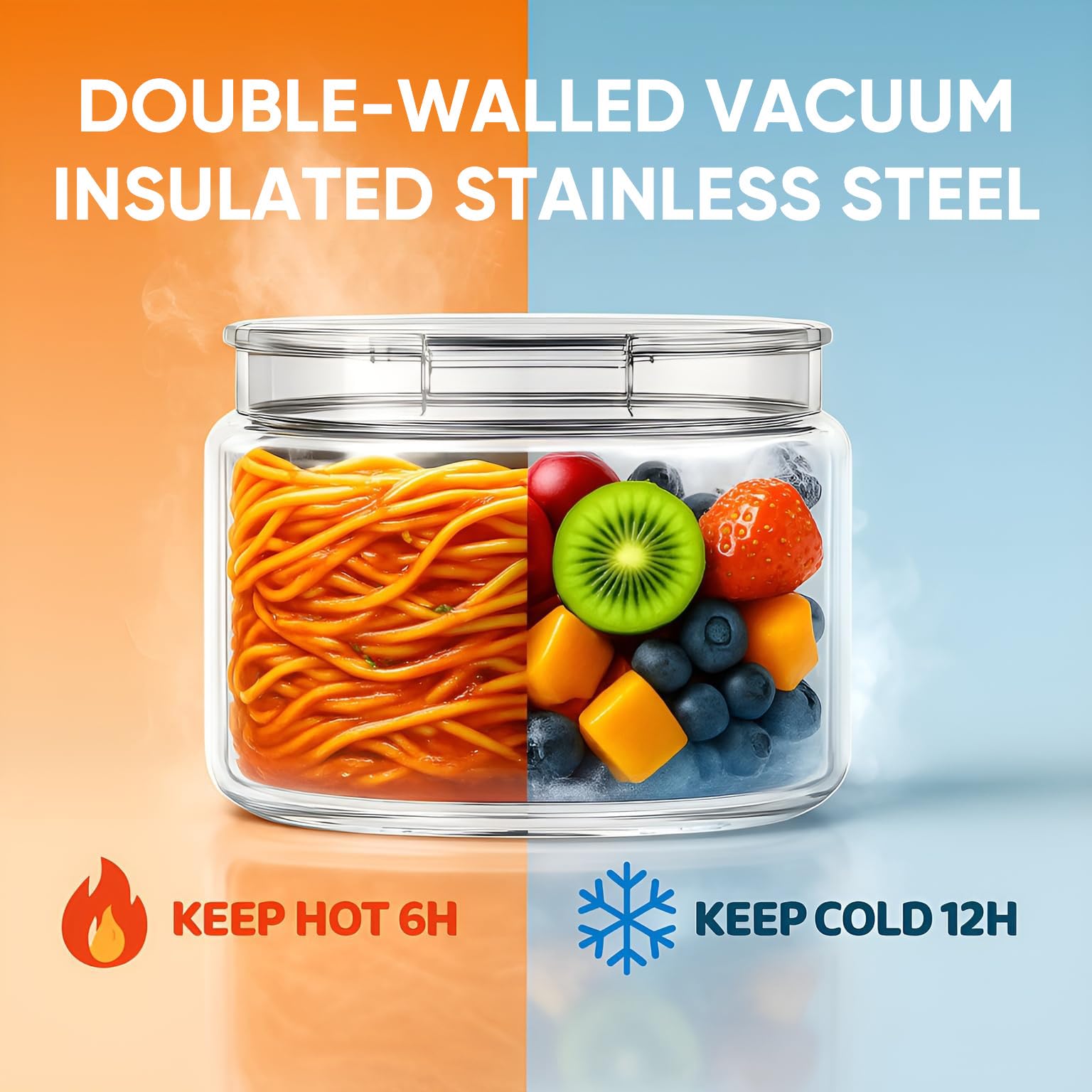 Godobo vacuum insulated jar keeps hot meals ready for hours.
