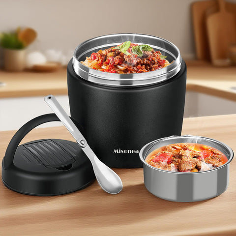 Godobo Thermo 40oz hot-food jar keeps meals hot for hours.