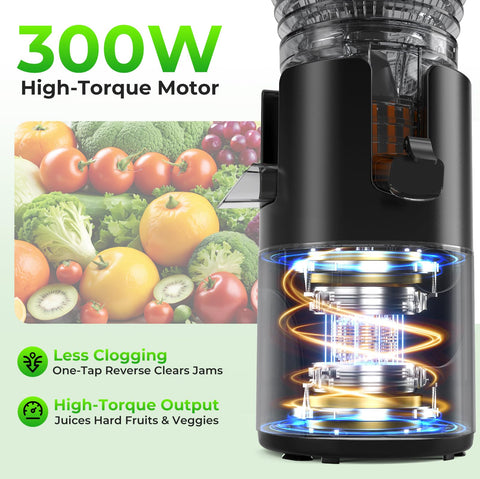 Godspeeds juicer easy-clean filter removal for quick rinse.