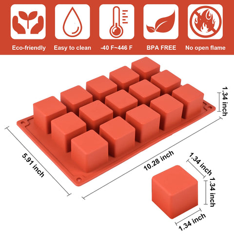 Goensjt 15-cavity mousse cake mold ensuring clean release