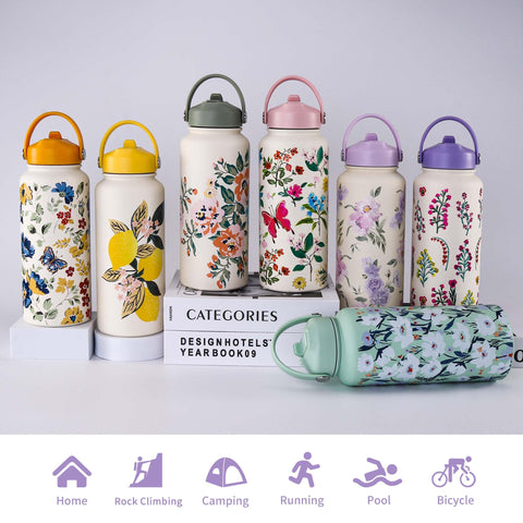 Goetland bottle 1000ml capacity, ample hydration on the go.