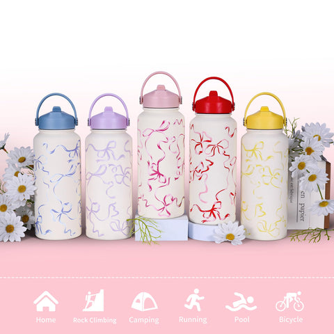 Goetland Ribbon Bottle in office gym setting for versatile use