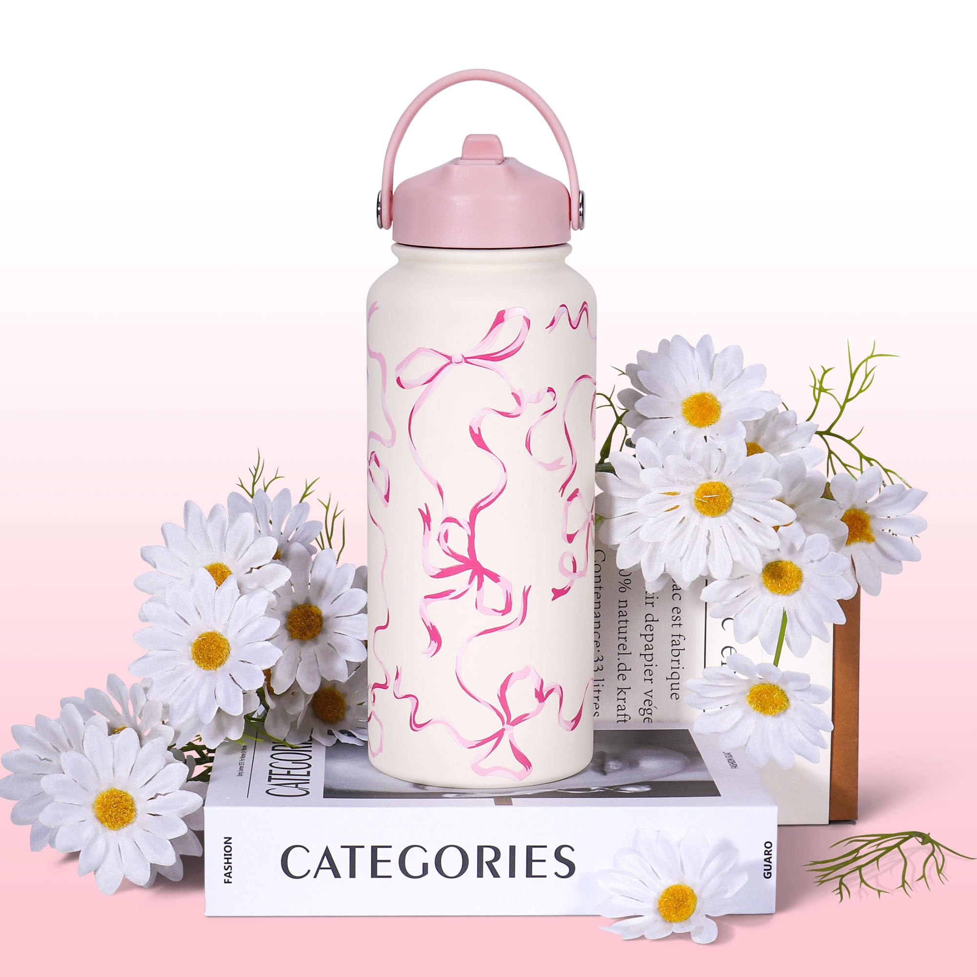 Goetland Ribbon Bottle temperature retention visual: hot and cold