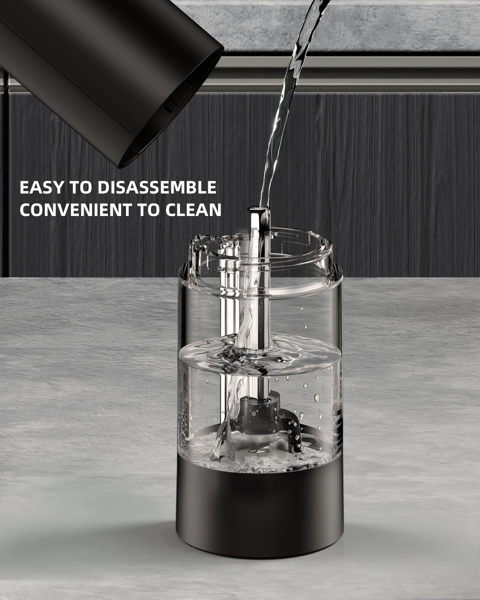 gofuch 100ml capacity keeps you refilling less often.