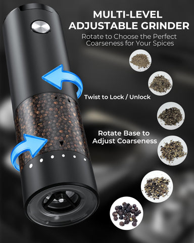 gofuch grinder uses ceramic blades for lasting sharpness and consistent grind.
