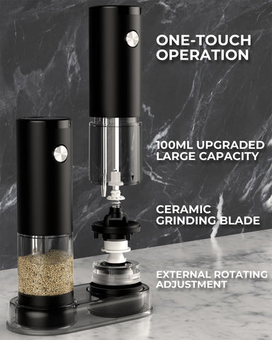 gofuch 360-degree transparent container shows spice levels at a glance.