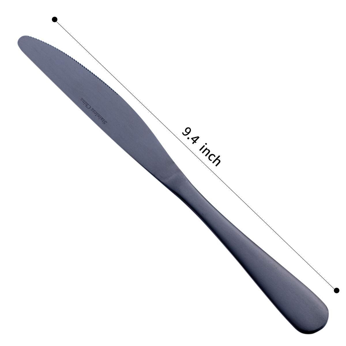 GoGeiLi 18/0 stainless steel dinner knife with ergonomic handle for comfortable cutting