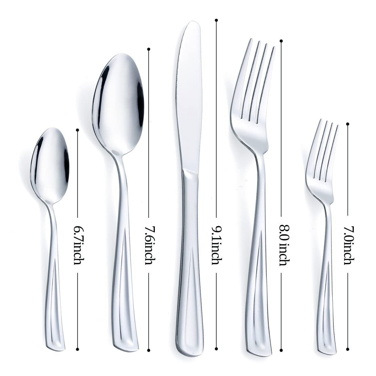 GoGeiLi flatware set for daily meals and special gatherings.