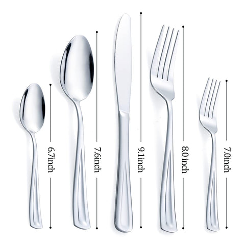 GoGeiLi flatware set for daily meals and special gatherings.