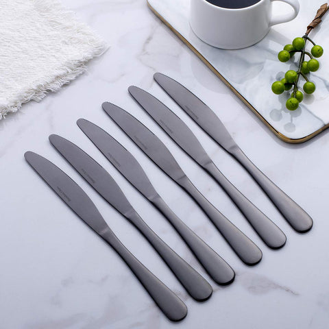 GoGeiLi flatware in matte black steel for contemporary kitchen aesthetics