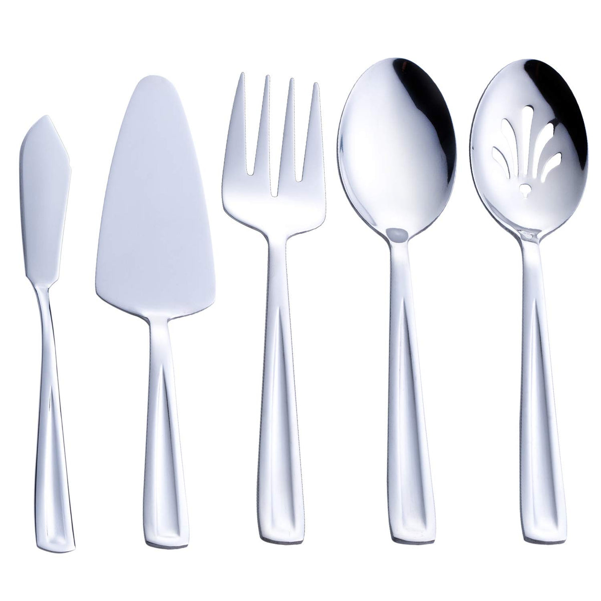GoGeiLi pie server in polished finish for clean, easy slice-and-serve at gatherings.