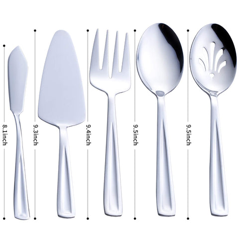 GoGeiLi slotted serving spoon ideal for draining liquids while serving salads and sides.
