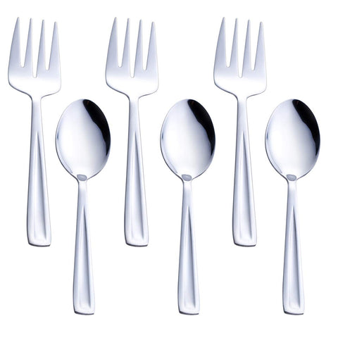 GoGeiLi large stainless steel serving spoon for soups and salads