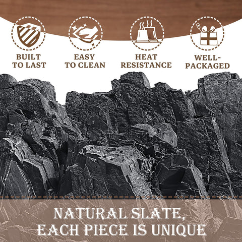 GOH DODD engraving-ready slate coaster: perfect for personalized messages.