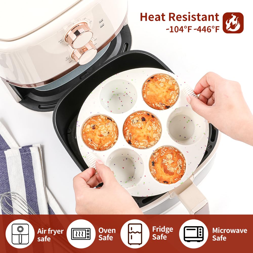 GOKCEN silicone egg mold on counter highlights non-stick surface.