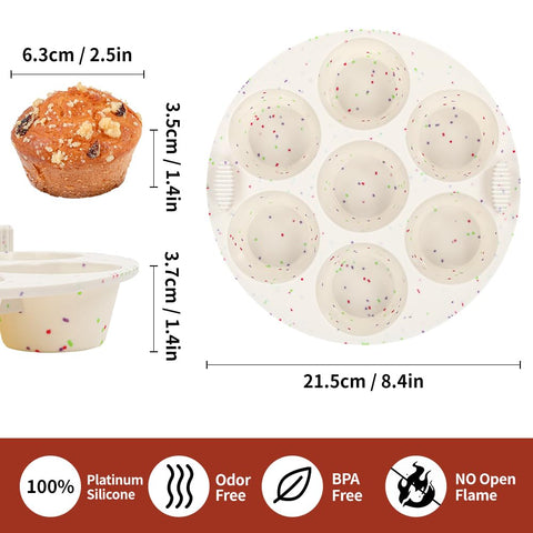 GOKCEN egg bite molds inside Instant Pot demonstrate compatibility with 5/6/8 qt.