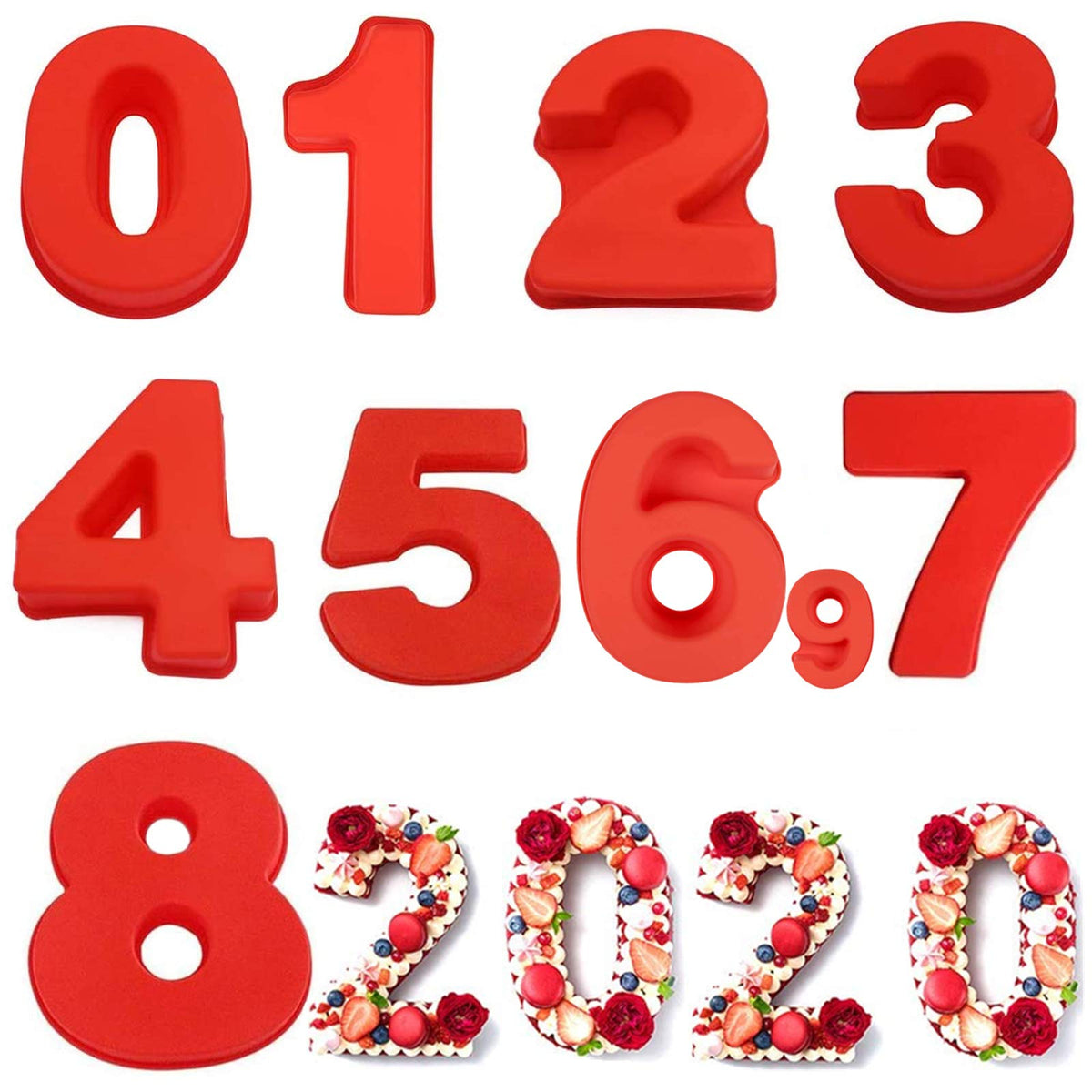 Goldbaking 10-inch number mould for bold birthday cakes with easy non-stick release.
