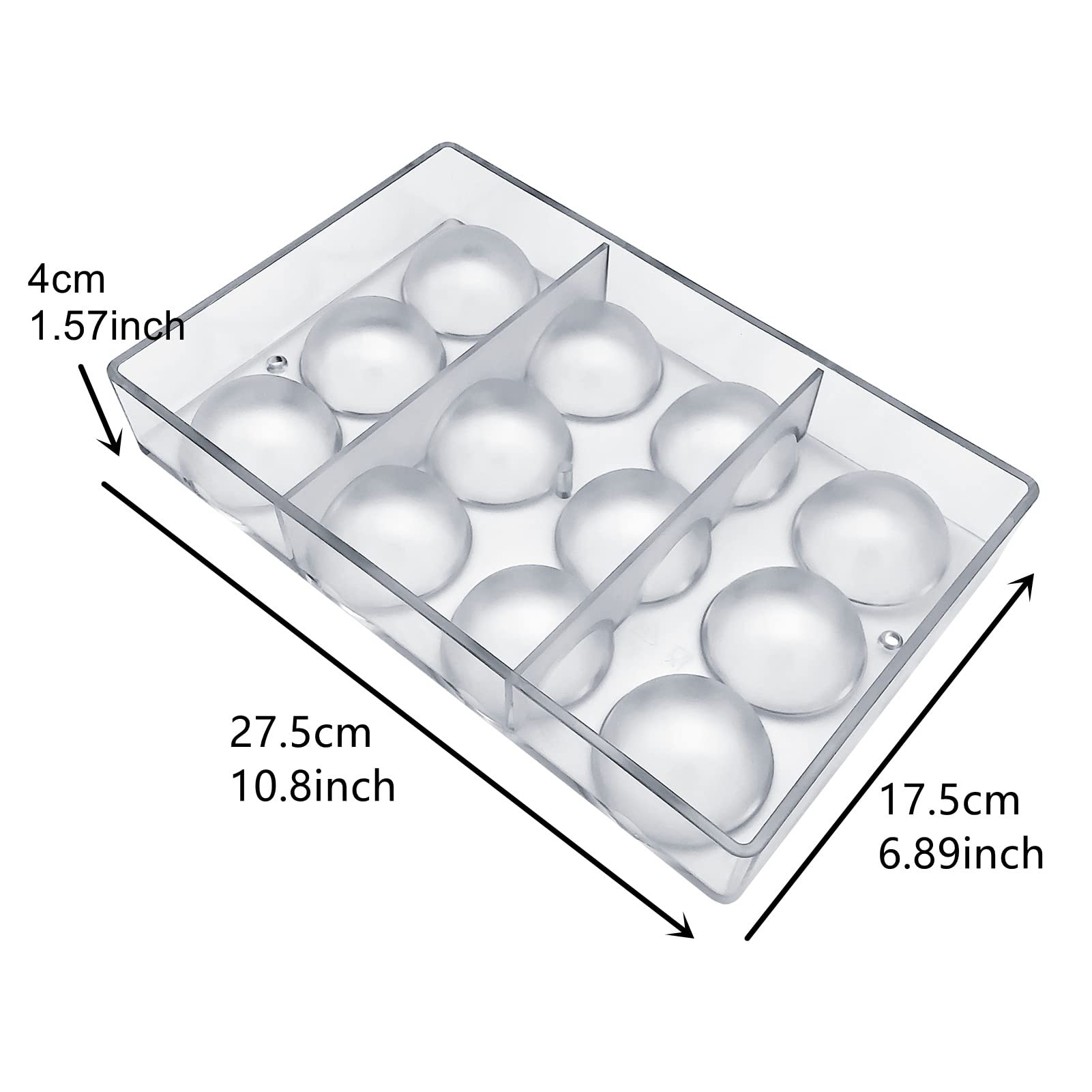 Goldbaking Ball Chocolate Mold polycarbonate material ensures durable release and shine