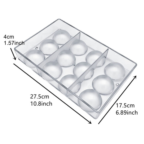 Goldbaking Ball Chocolate Mold polycarbonate material ensures durable release and shine