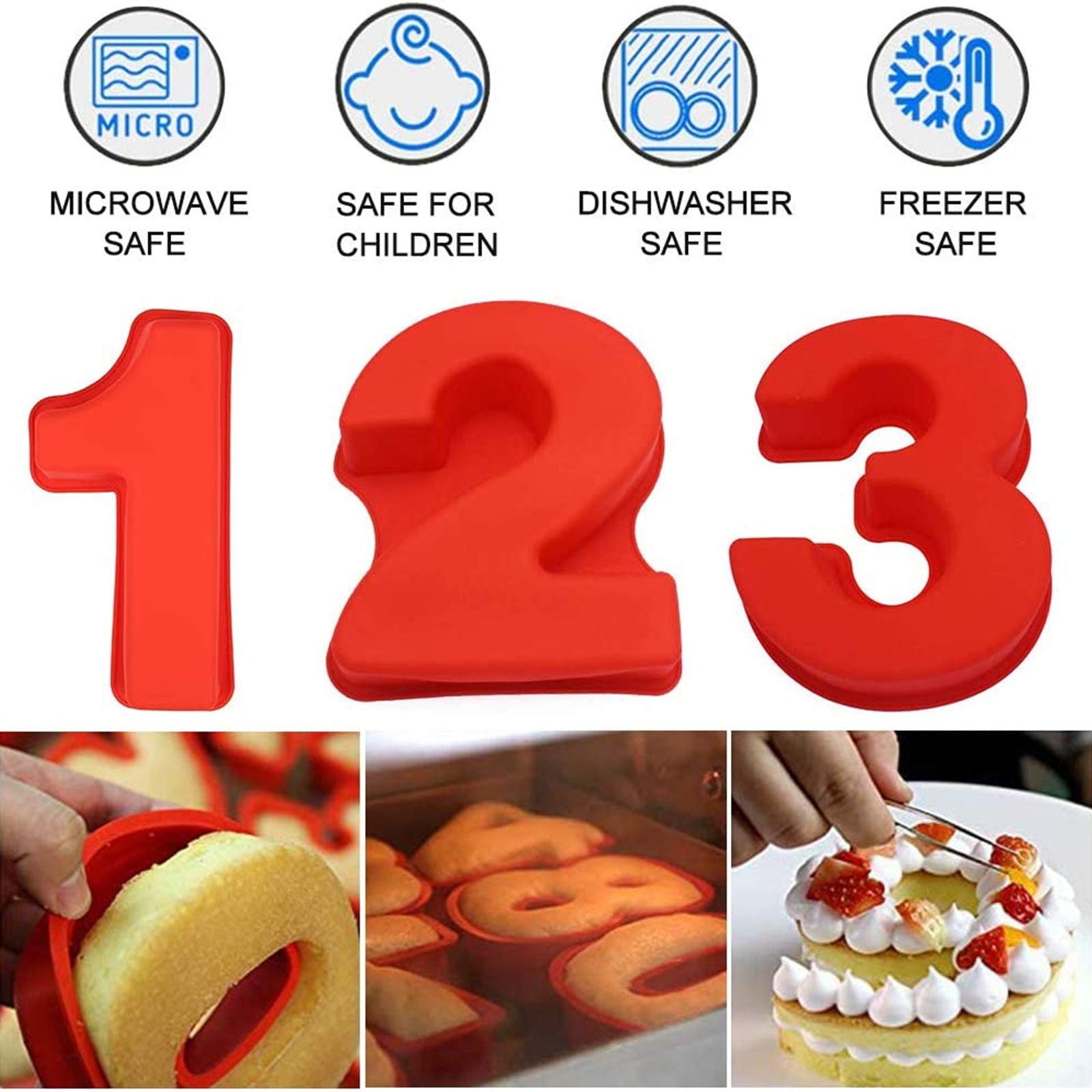 Goldbaking 9-piece number mould set lets you create digit cakes for celebrations.