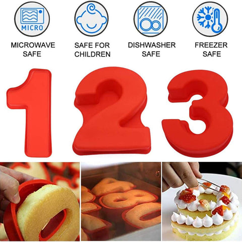 Goldbaking 9-piece number mould set lets you create digit cakes for celebrations.