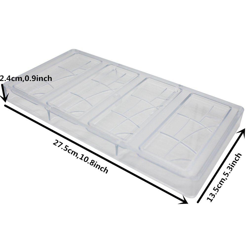 Goldbaking plain bar mold bottom view highlights sturdy 320g construction