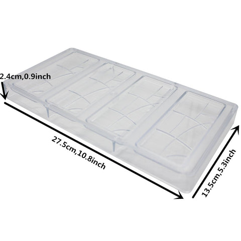Goldbaking plain bar mold bottom view highlights sturdy 320g construction