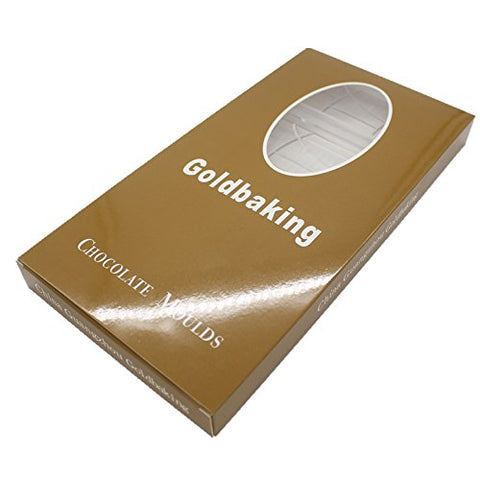 Goldbaking plain bar mold portioning hints at 40–50g chocolates