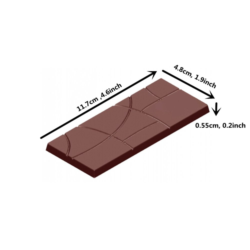 Goldbaking plain bar mold side profile shows even thickness for uniform bars