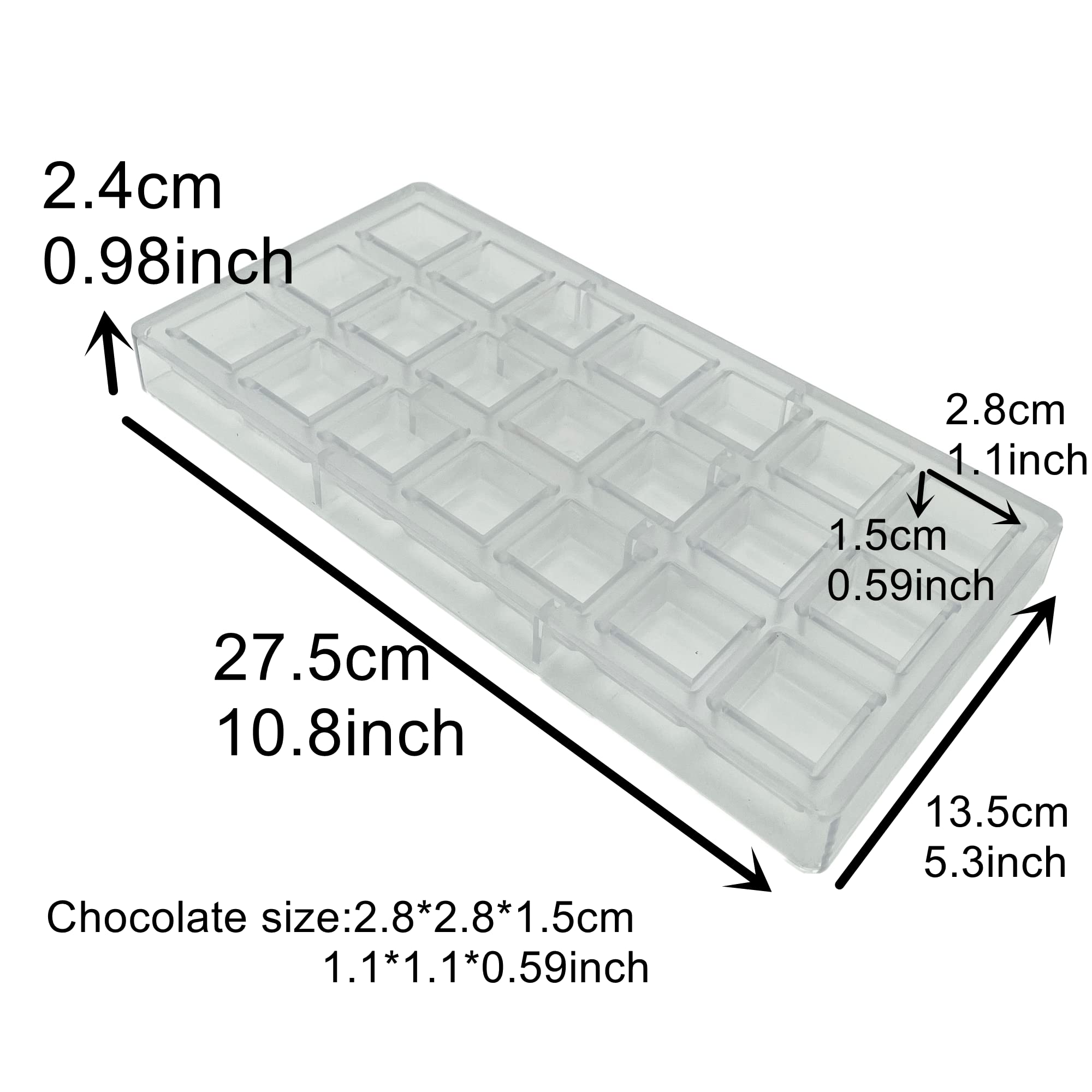 Goldbaking polycarbonate mould high clarity for smooth chocolate release