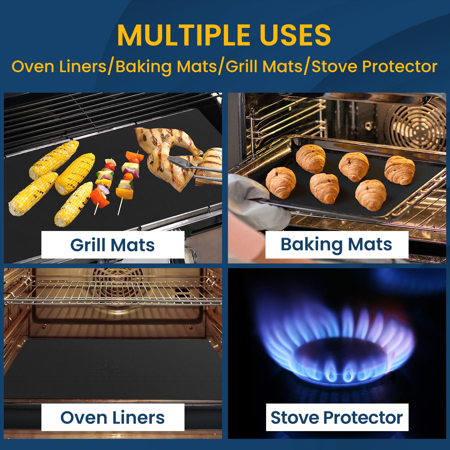 Goldeer heat-resistant liner handles high-heat up to 500°F safely.