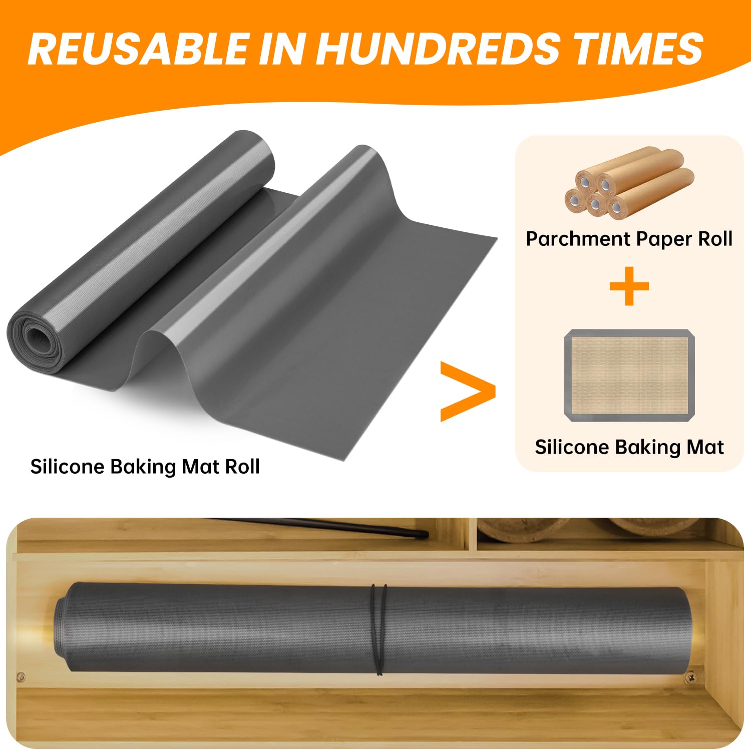 Goldeer oven liner silicone mat is microwave, fridge, and dishwasher safe.