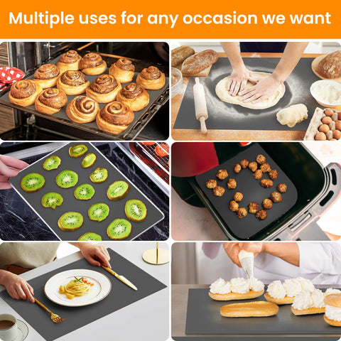 Goldeer reusable air fryer liner simplifies cleanup after cooking.