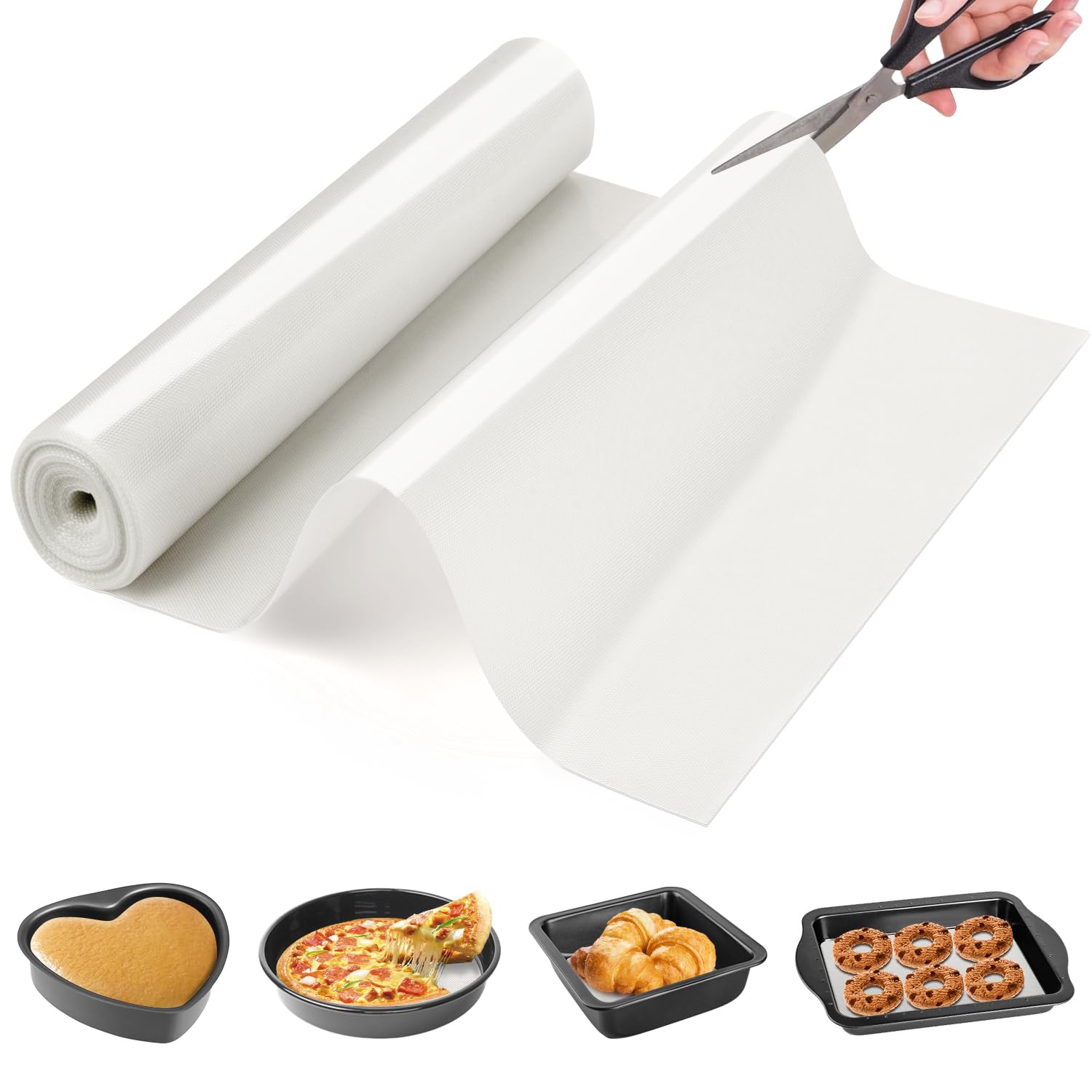 Goldeer silicone baking mat roll shows heat resistance for baking on any surface.