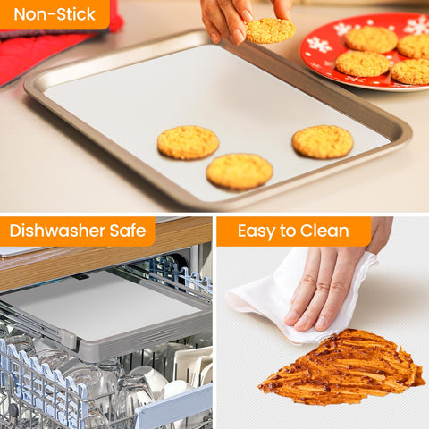 Goldeer silicone mat provides a dough-rolling surface for cookies and bread.