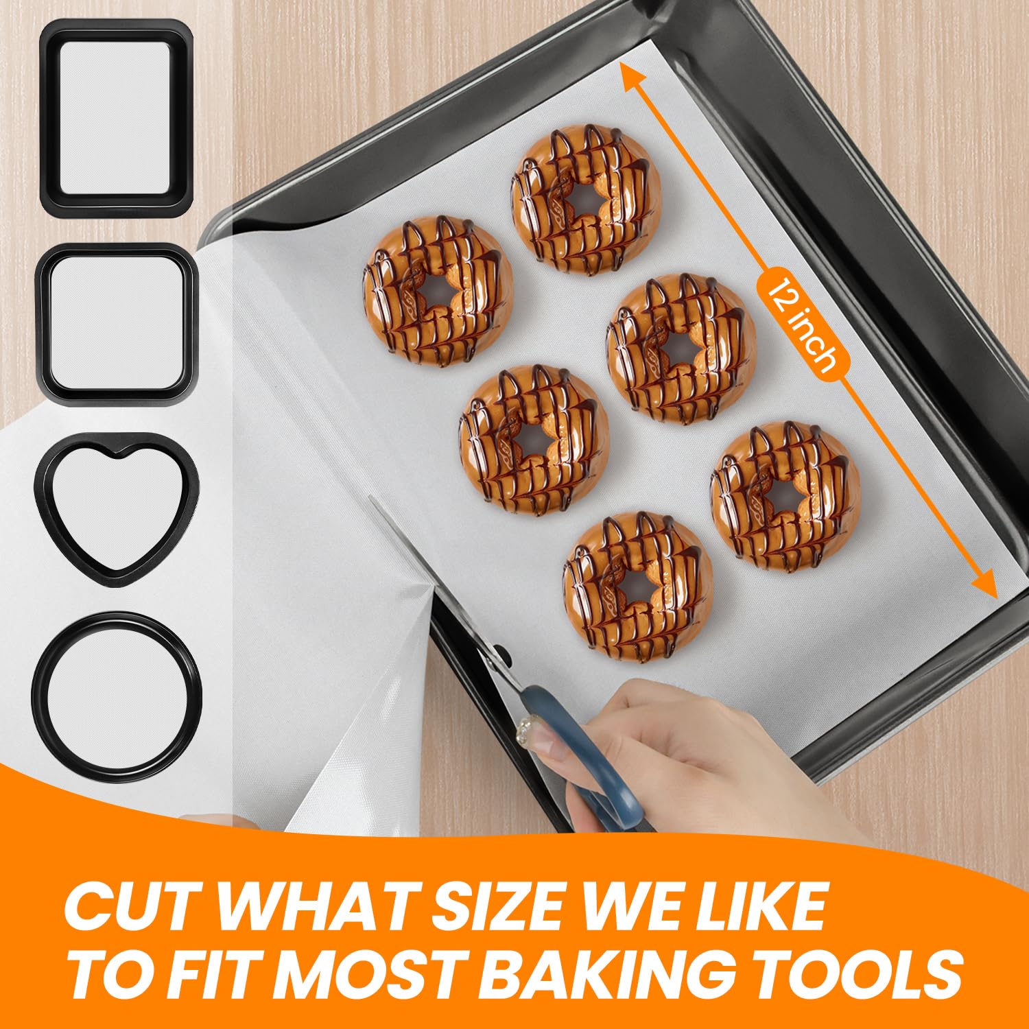 Goldeer non-slip mat keeps surface steady during rolling and shaping.